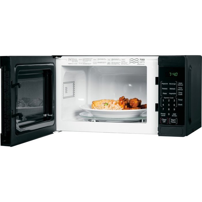 GE JE740DRBB 0.7 cu. ft. Countertop Microwave Oven 700 Watts - Black N2
