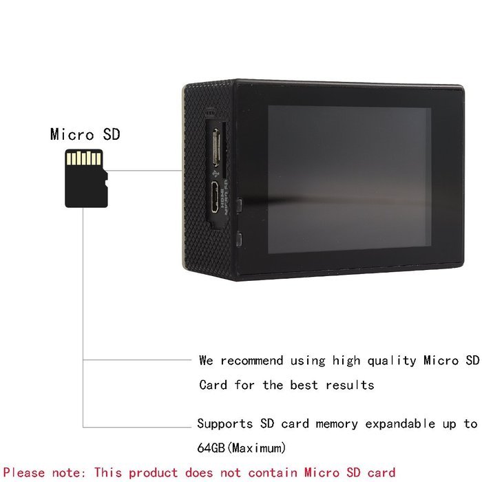 VISVEIL Mini 1080P Full HD DV Sports X-games Recorder Car Action Camera Camcorder,Waterproof Surfing Sports Camera... N6