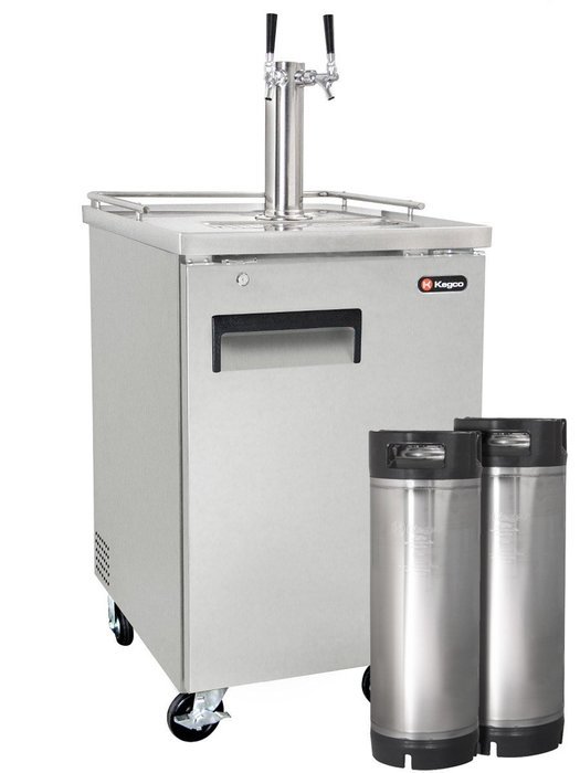 Kegco Commercial Grade Homebrew Kegerator Four Faucet Ball Lock Keg Dispenser Black N15
