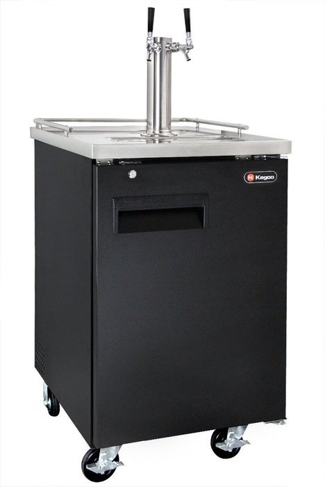 Kegco Commercial Grade Homebrew Kegerator Four Faucet Ball Lock Keg Dispenser Black N17