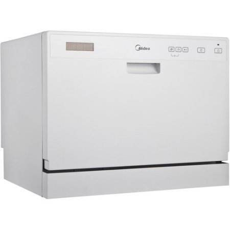 Midea MDC3203DSS3A 6-Place Setting Countertop Dishwasher, White color N2