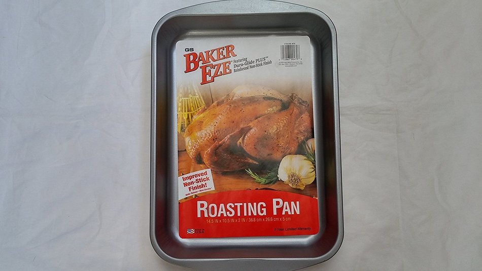 Baker Eze Roasting/Cake Pan, 14.5"x10.5" x2", Non Stick Finish