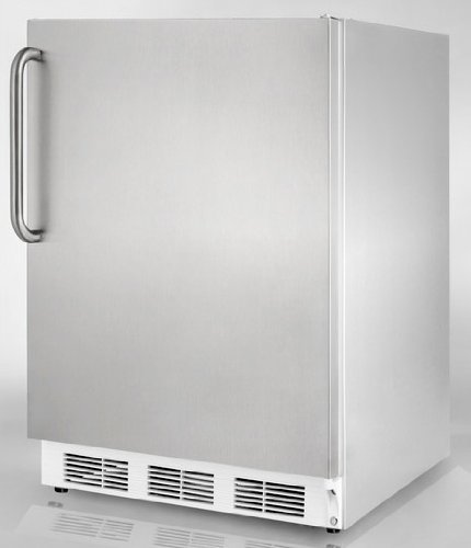 Summit AL650CSS 24" ADA Compliant Top Freezer Refrigerator with 5.1 cu. ft. Capacity Dual Evaporator Cycle Defrost...
