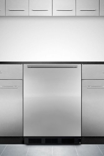 AccuCold FF7BBISSHH 24" FF7BI Series Medical Commercial Freestanding or Built In Compact Refrigerator with 5.5... N2