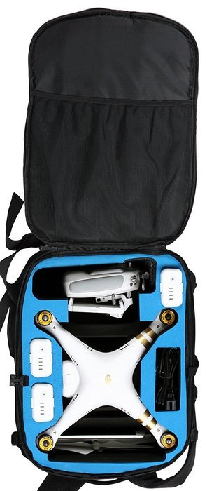 DJI Phantom 4 Backpack, also Fits Phantom 3 Model Quadcopter Drones, ULTRA HIGH END, Water Resistant, Fits Accessories... N21