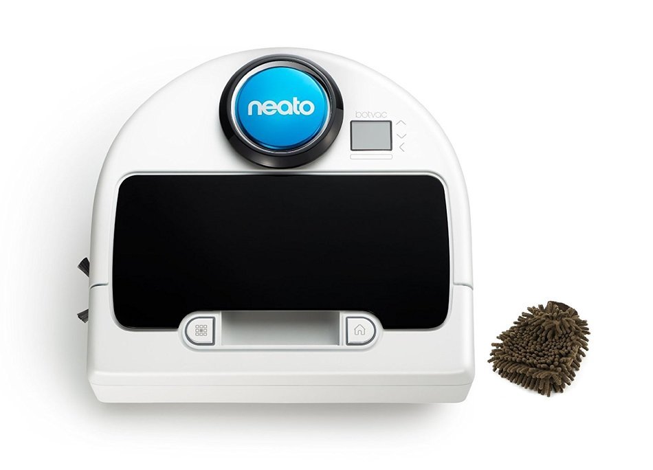 Botvac D75 Neato Bagless Robotic Vacuum Robot, White Cleaner (Complete Set) w/ Bonus: Premium Microfiber Cleaner...