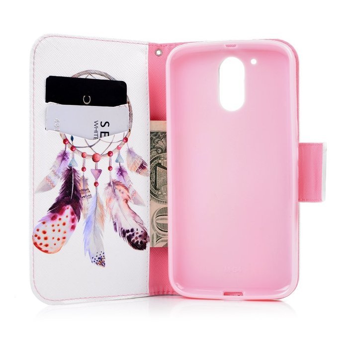 MOTO G4 Case,Motorola MOTO G4 Case - Wallet Flip Stand Case PU Leather Case with Shockproof TPU Inner Bumper Colorful... N32