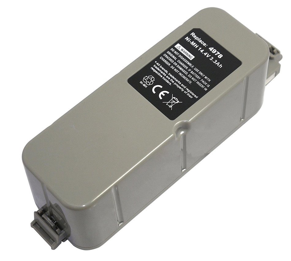 PowerSmart 4 CELL 3300mAh Ni-MH Replacement IROBOT 4978, 17373, 40901 Vacuum Cleaner Battery FOR Irobot Roomba... N2