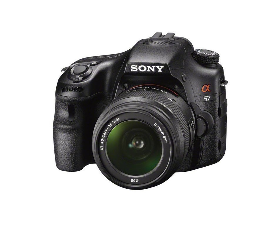 Sony Alpha SLT-A57M 16.1 MP Exmor APS HD CMOS Sensor DSLR with Translucent Mirror Technology and 18-135mm Lens N17