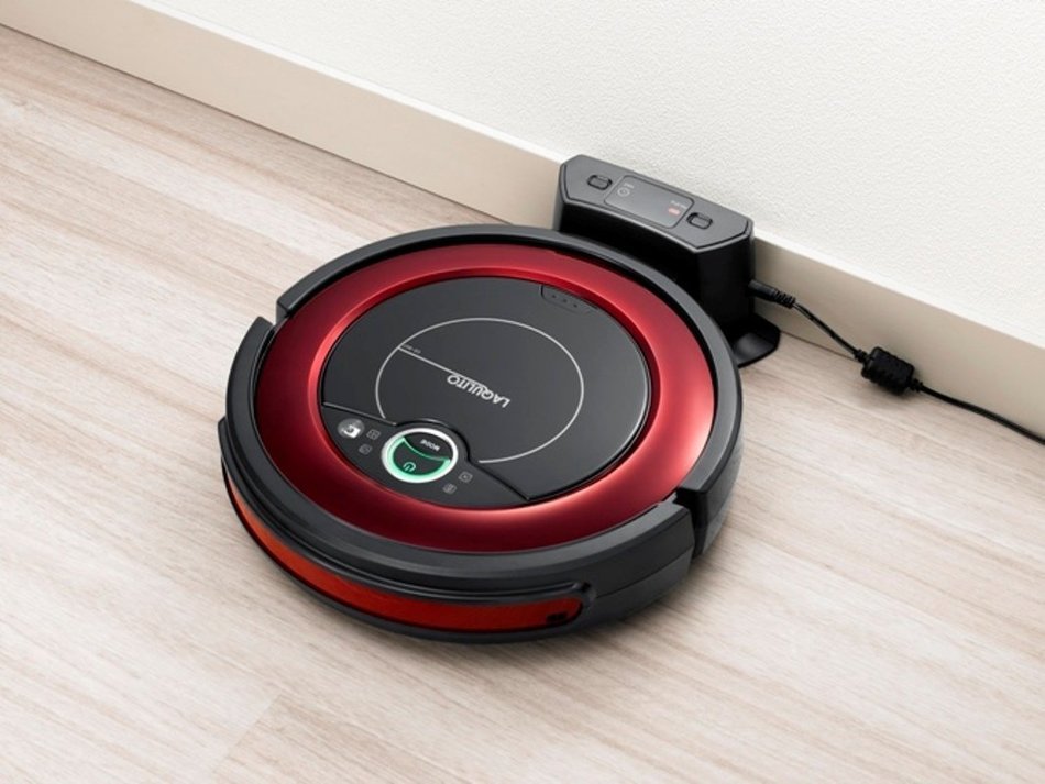CCP Automatic robot vacuum cleaner high-grade model into [LAQULITO] walls dark red CZ-907-DR