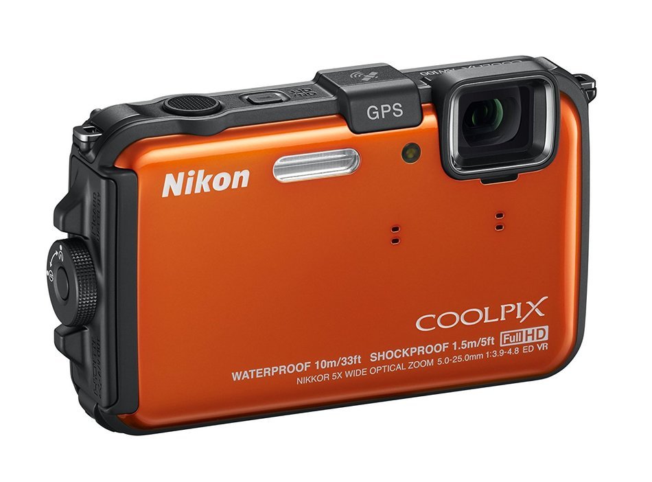 Nikon COOLPIX AW100 16 MP CMOS Waterproof Digital Camera with GPS and Full HD 1080p Video (Camouflage) (OLD MODEL) N6