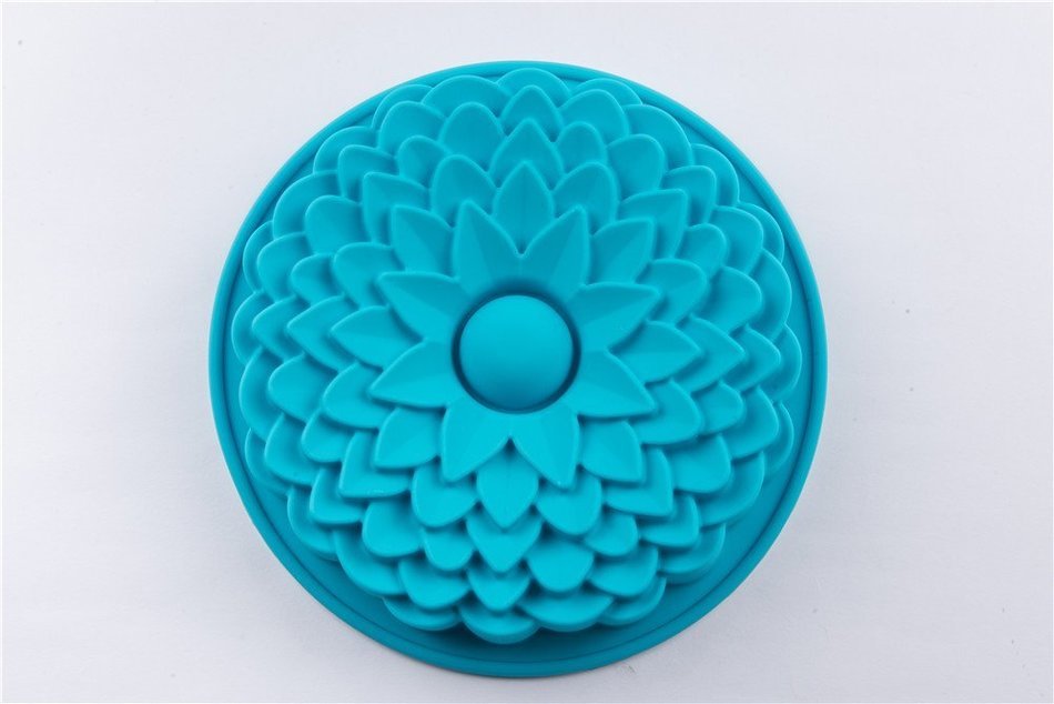 Single Cavity Big Flower Shape Cake Pudding Jelly Chocolate Mold Handmade Soap Making Mould