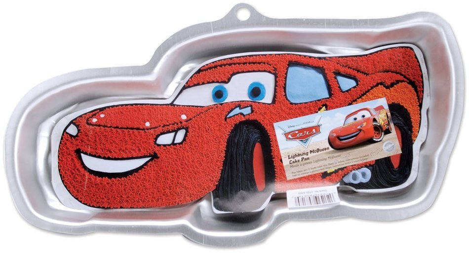 Novelty Cake Pan-Lightning McQueen 13.75"X6.25"X2.75"