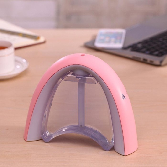 Oksale Rainbow LED USB Charging Home Office Humidifier Aroma Air Mist Diffuser Purifier Atomizer (Blue) N7