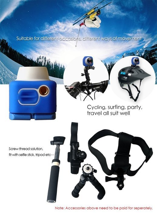 WiFi Selfie Camera Mini DV Recorder Car HD 720P DVR 120 Degree Wide Angle Lens with Wireless Built-in WiFi Mobile... N11