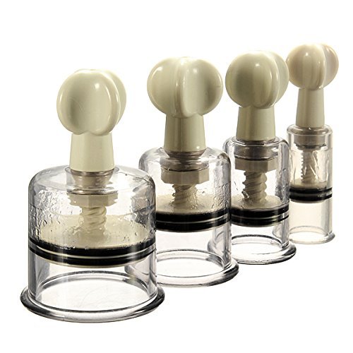 OAGTECH 4PCS Screw-type Magnetic Hand Cupping Suction Vacuum Cupping N3
