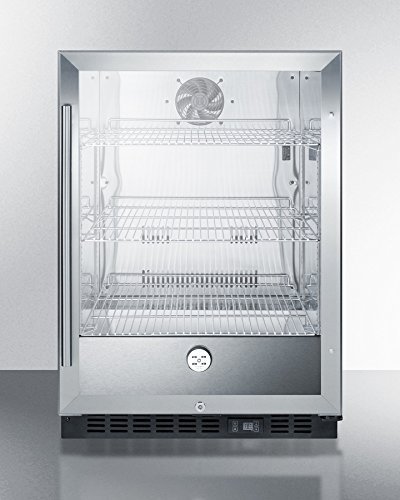 Summit SCR610BL Built-In Undercounter Commercial Beverage Center with Stainless Steel Interior Digital Thermostat... N5