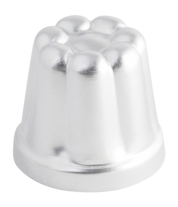 Ottinetti 2 Piece Baba Shaped Pudding Mold, 6cm/2.4", Gray
