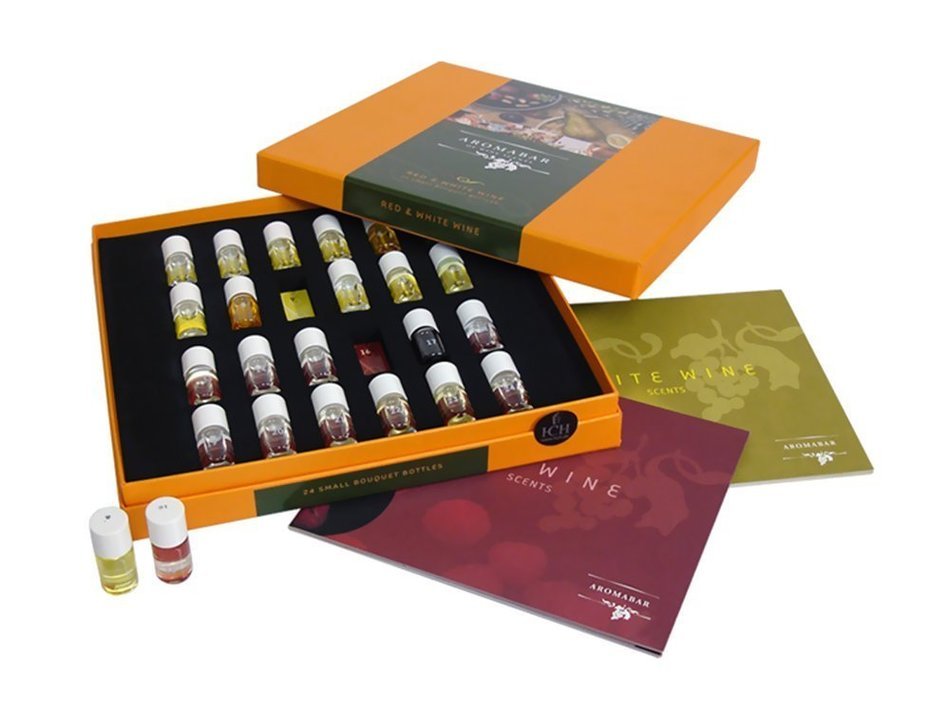 Vinotemp VNTEP-24AROMA-RW 24 Piece Professional Red & White Wine Essence Kit N4