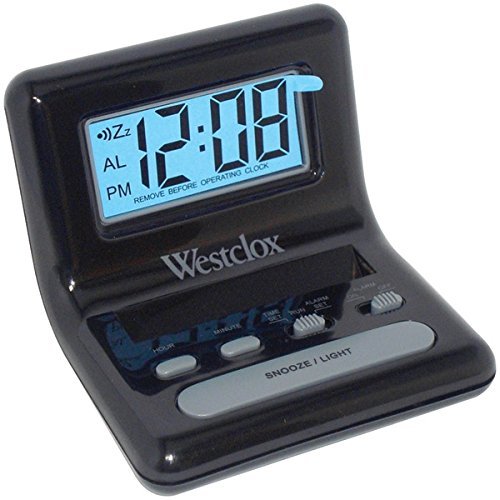 WESTCLOX 47538 LCD Digital Bedside Alarm Clock