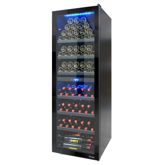 Vinotemp VNTVT-140RV-2ZR 154-Bottle Right Hinge Dual-Zone Freestanding Wine Cooler N2