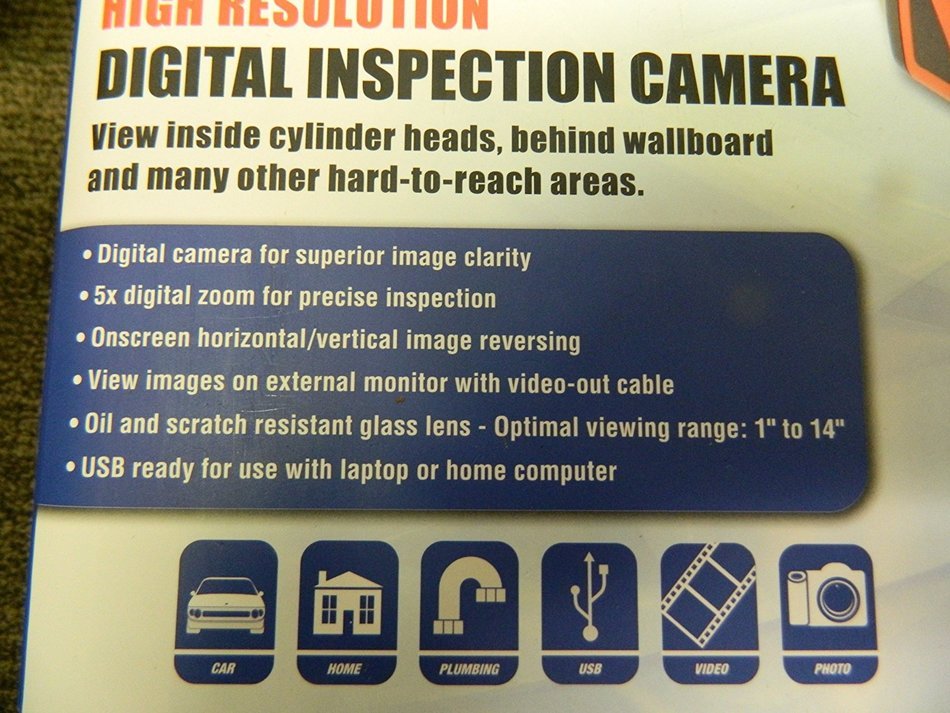 Cen-Tech High Resolution Digital Inspection Camera N4