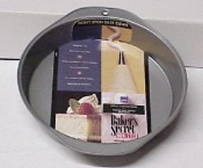 Baker'S Secret Round Cake Pan 8" X 1.46" Non Stick Gray