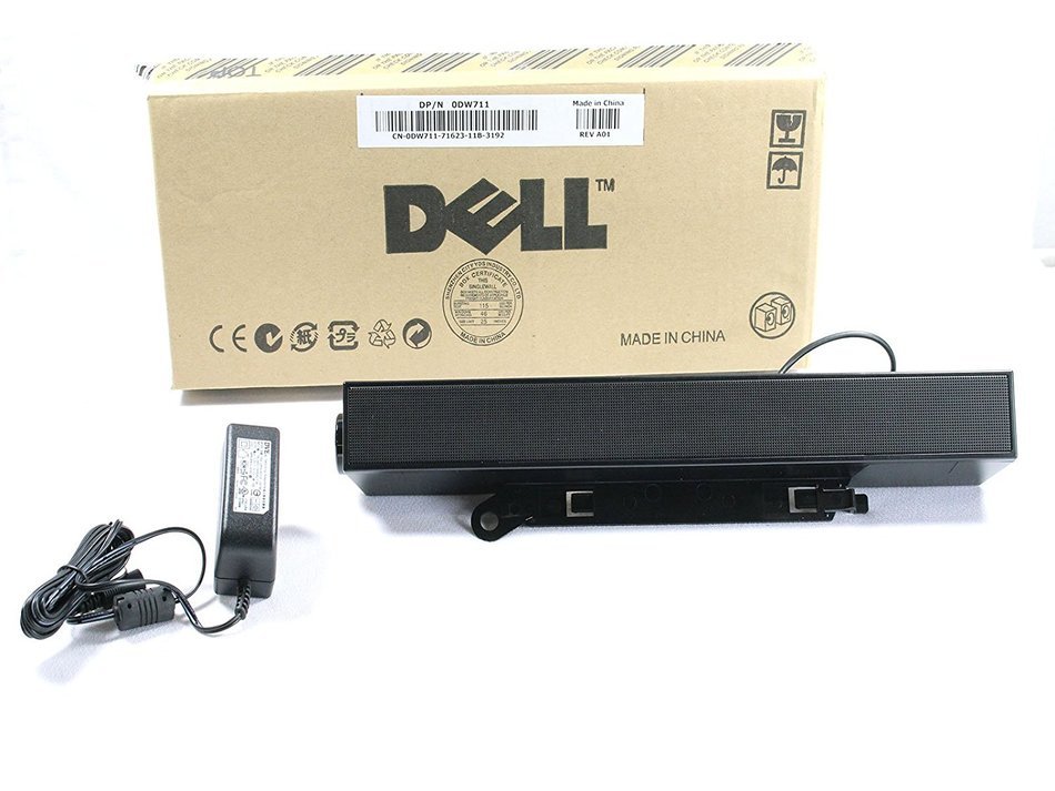 New OEM DELL Multimedia Soundbar Speaker Sound Bar AX510 Black AX510PA C730C DW711 LCD 468-7411 313-6412 313-6219...