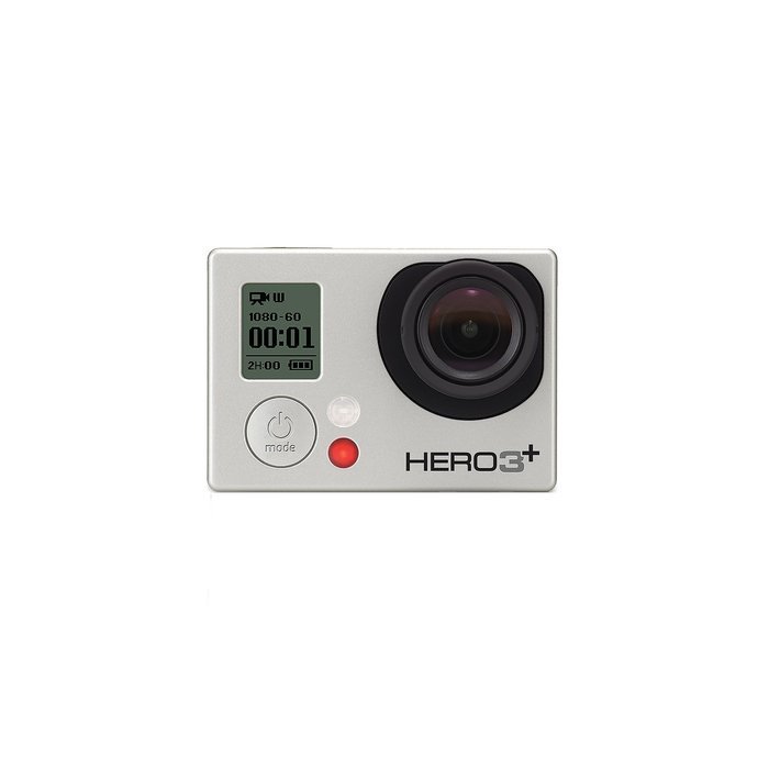 GoPro HERO3+: Silver Edition (Waterproof, Built-in WiFi, 10.0 MP photo, 1080P video)(Certified Refurbished) N7