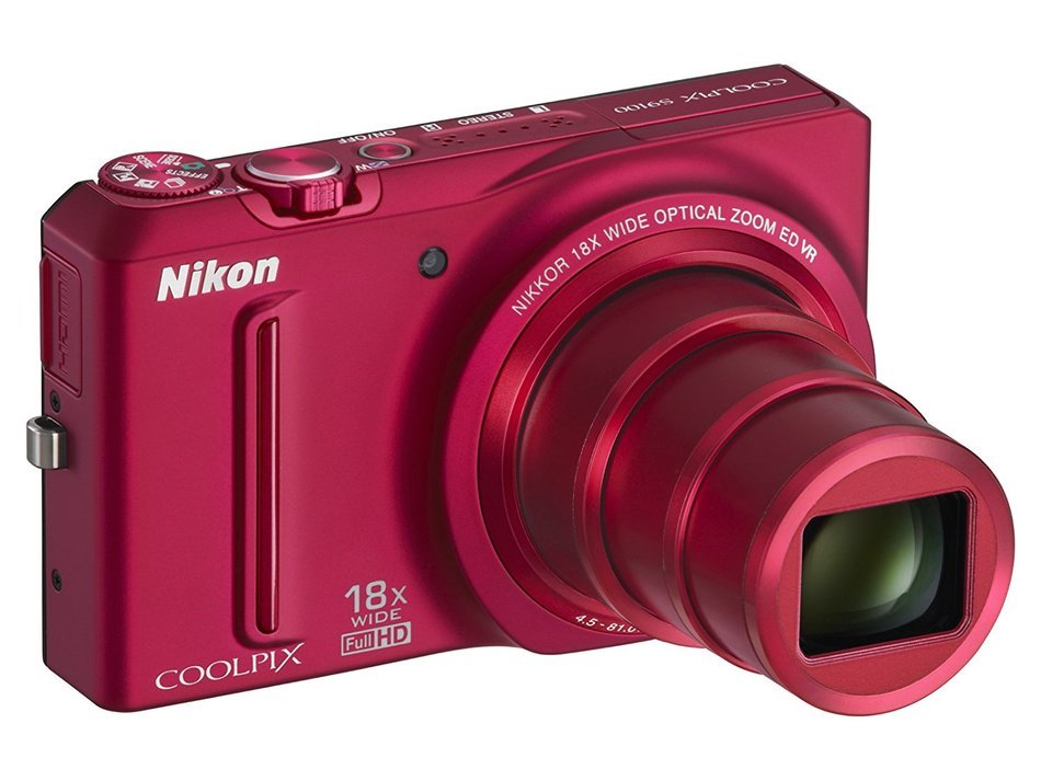 NikonDigital CameraCOOLPIX S9100 Red S9100RD N4