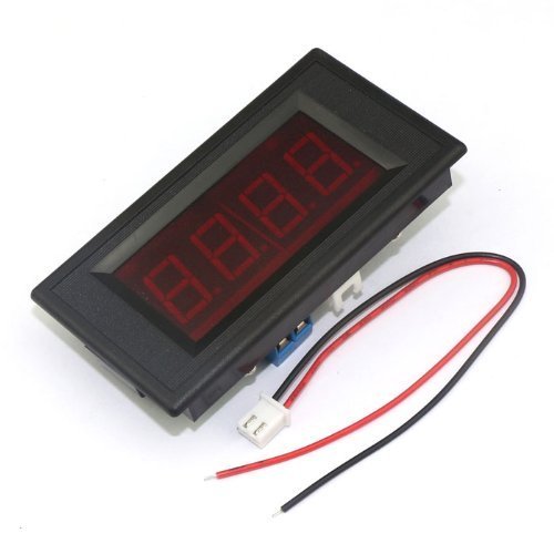 RioRand Directly Measure +/- 0-10A DC Digital Ammeter Ampere Panel Current Meter 4 Digit Red LED Tester