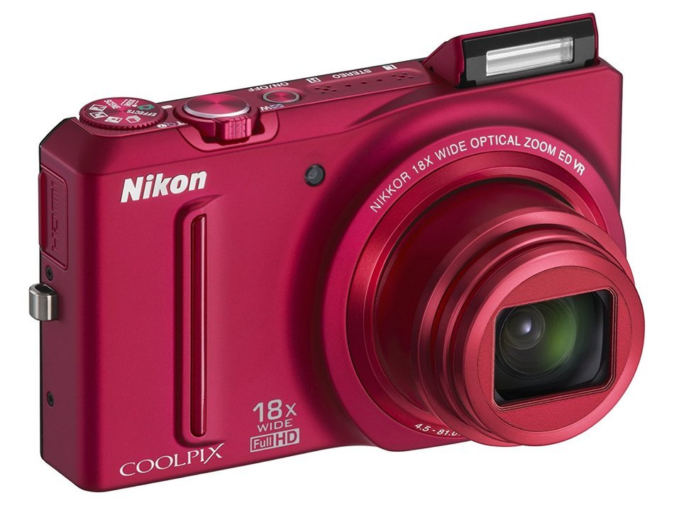 NikonDigital CameraCOOLPIX S9100 Red S9100RD N5