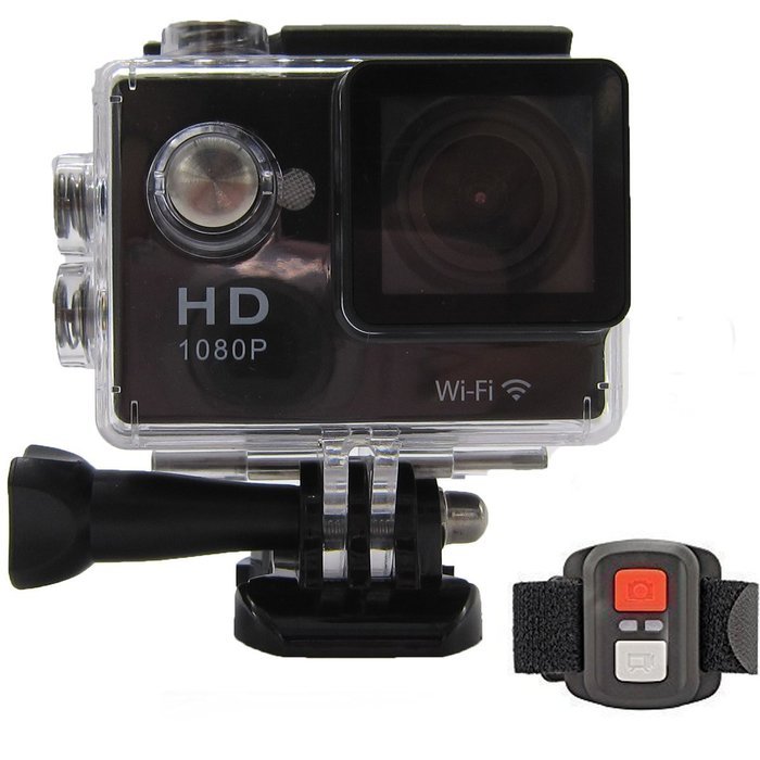 Unitesoul SPV-6 WiFi 1080P HD Waterproof 12MP Sports Camera Kit with 2.4G Remote Controller 10 meters distance... N7