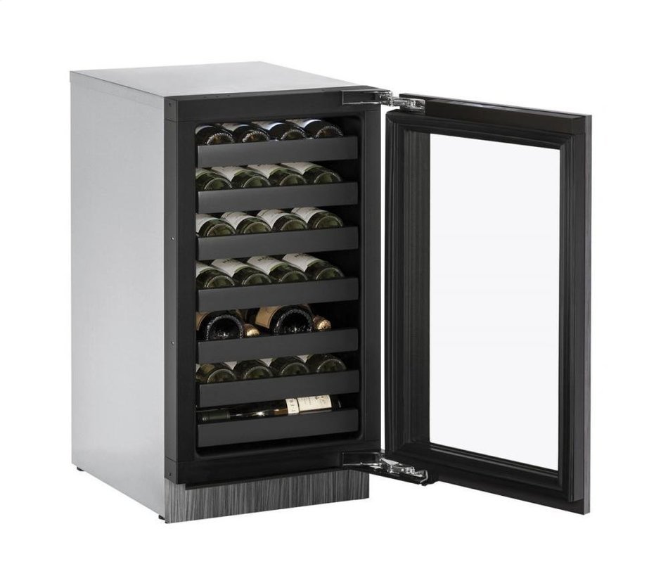 U-Line U3018WCINT00A Built-in Wine Storage, 18", Stainless Steel N2