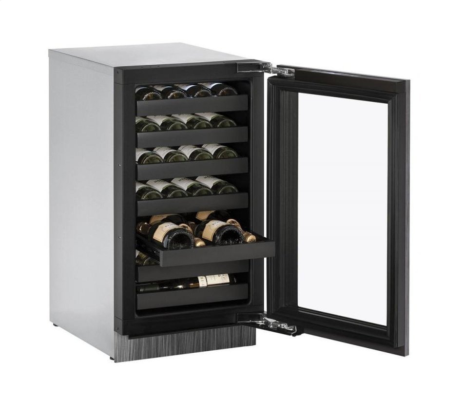 U-Line U3018WCINT00A Built-in Wine Storage, 18", Stainless Steel N3