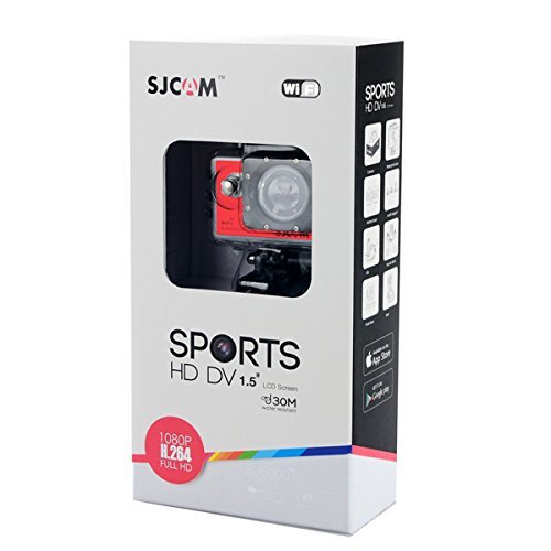 SJCAM SJ5000 Plus 16MP WiFi Action HD Camera Ambarella A7LS75 Waterproof - Red N2