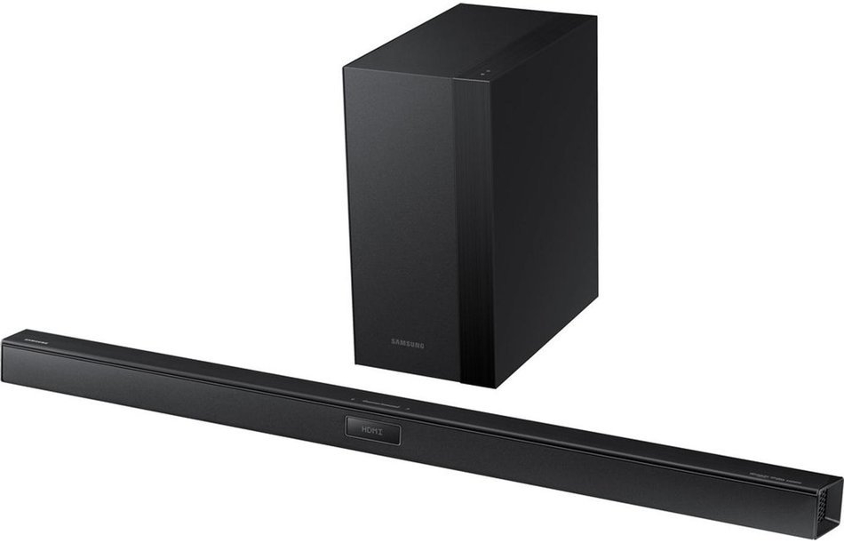 Samsung 2.1 Channel 290 Watt Soundbar with Wireless Subwoofer, Bluetooth, HDMI, USB, Optical Audio - HW-HM45C...
