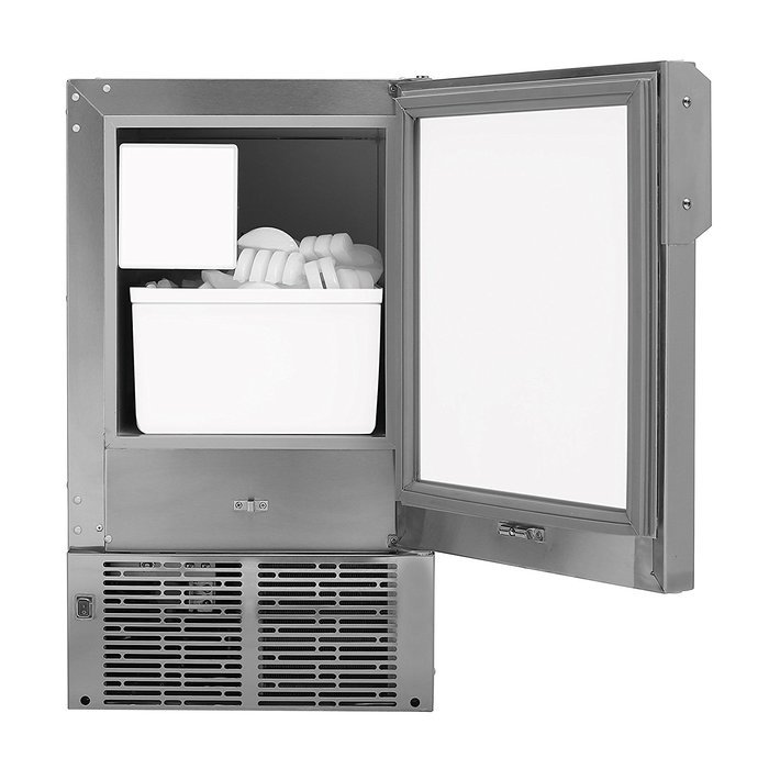 Whynter MIM-14231SS 14'' Undercounter Automatic Marine Ice Maker with 23lb Daily Output, Stainless Steel N3