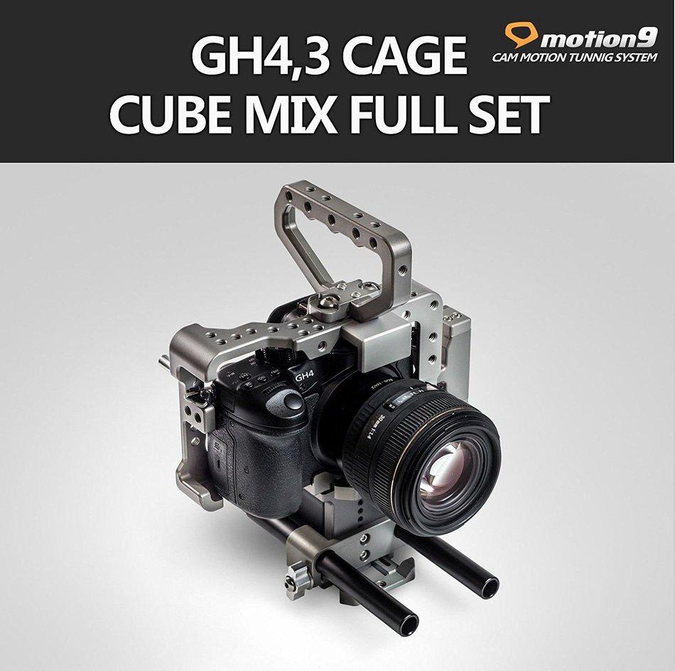 NEW Motionnine Panasonic Gh3 Gh4 Cage + Rodriser Set Perfect Formfit Aluminum N3
