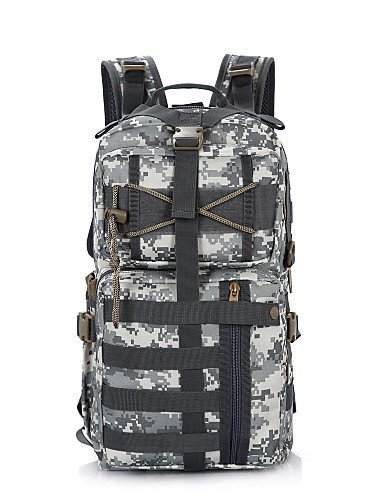 SB@Outdoor Military Tactical Assault Backpack Molle System 3 day Survival Bag SWAT Carry Rucksack , white+gray