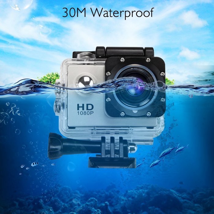 GBB WIFI 12MP 2.0" LCD HD 1080P 170&deg; Wide Angle Sports DV Waterproof Action Camera Camcorder, Update 25mm Diameter... N21
