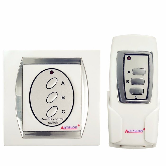 BephaMart 3 Channel Digital Wireless ON/OFF Light Lamp Remote Control Switch 86-type Outer Shipped and Sold by...