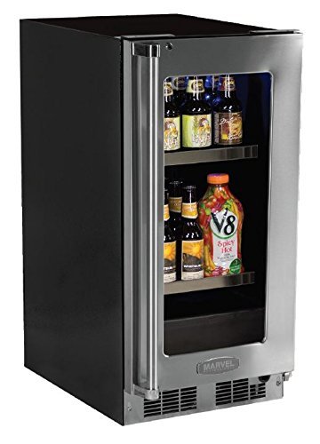 Marvel MP15BCG3RS Professional Beverage Framed Door, 15", Stainless Steel