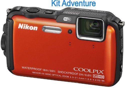 Nikon COOLPIX AW120 Orange Adventurer Kit N4