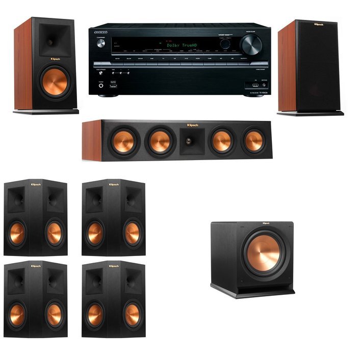 Klipsch RP-160M-CH Monitor Speaker 7.1 R112SW Onkyo TX-NR646