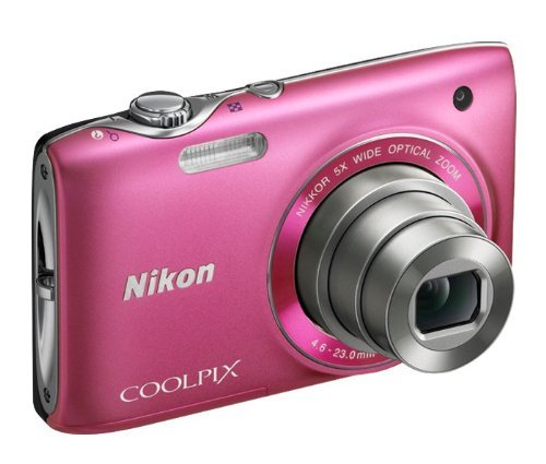 Nikon COOLPIX S3100 14 MP Digital Camera with 5x NIKKOR Wide-Angle Optical Zoom Lens and 2.7-Inch LCD - Black N25