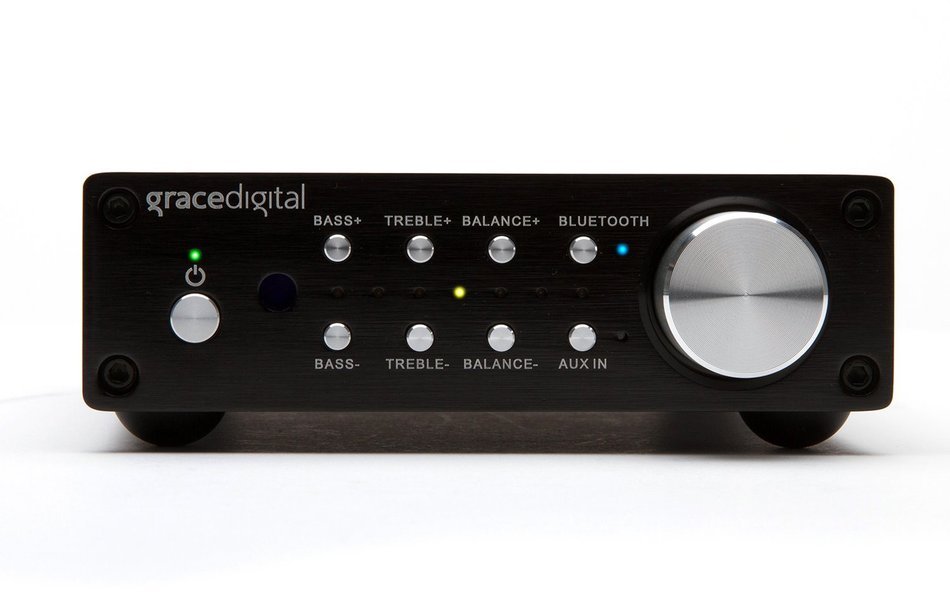 Grace Digital GDI-BTAR513 100 Watt Digital Integrated Stereo Amplifier with Built-In AptX Bluetooth Wireless Stereo...