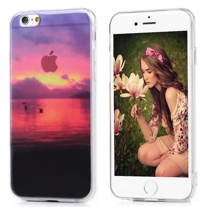 Badalink iPhone 6S Case,iPhone 6 Case (4.7") Soft TPU Shockproof Rubber Skin Gel Fancy Scenery Series Bumper Slim... N38