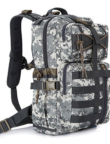 SB@Outdoor Military Tactical Assault Backpack Molle System 3 day Survival Bag SWAT Carry Rucksack , white+gray N2