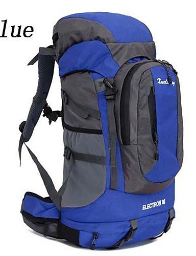SB@Large Capacity 60L Outdoor Sports Camping Hiking Travel Backpack , blue N2